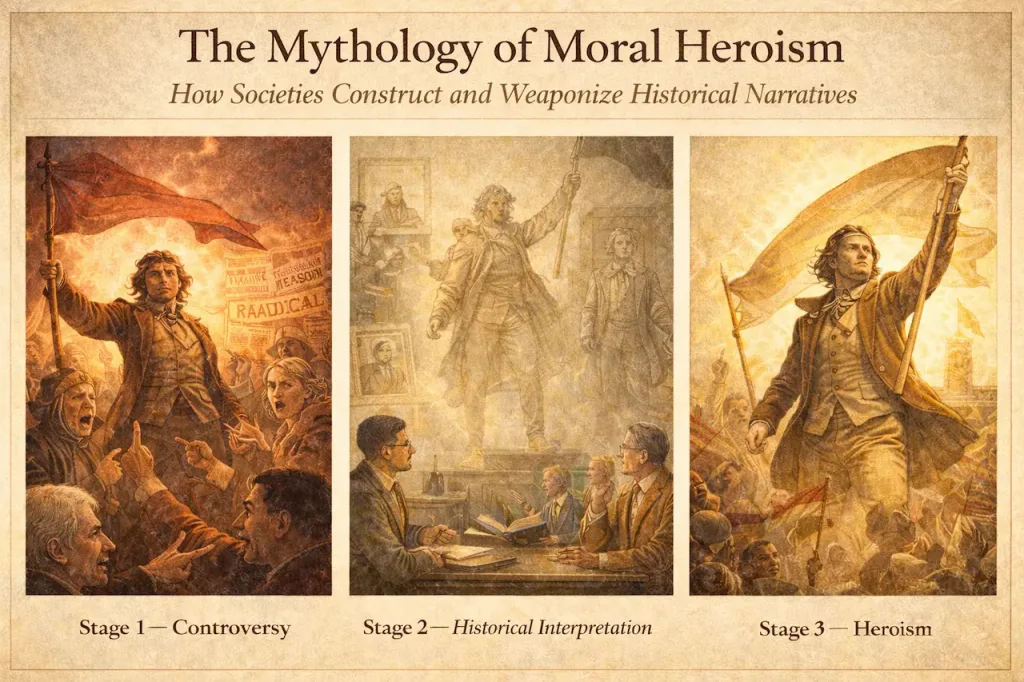 The mythology of moral heroism: how societies construct and weaponize historical narratives