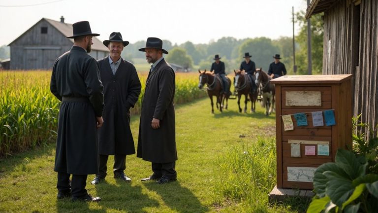 Do Amish people participate in elections?