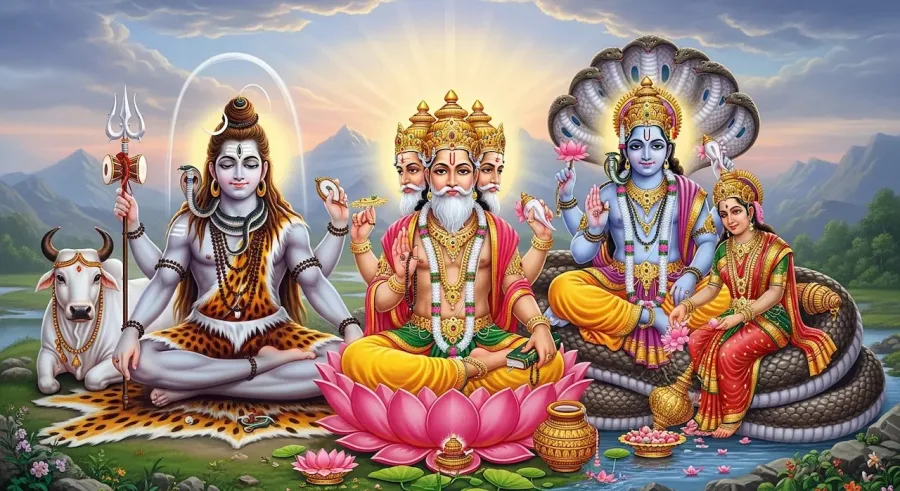 Is Brahma, Vishnu, and Shiva Hinduism or Buddhism?